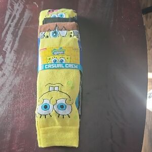 SpongeBob SquarePants Vibrant Yellow Crew Socks